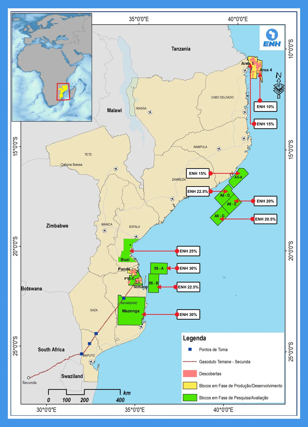 Full Resolution Mozambique License Block Map